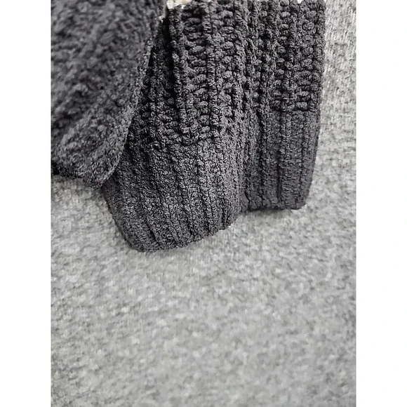 Time and Tru Plus Size XXXL 22 Black White Striped Chunky Knit Sweater Crew Neck - Picture 2 of 7